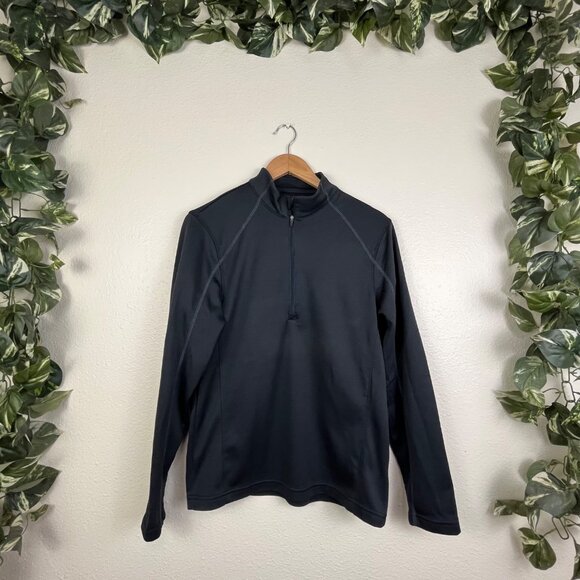 Spyder Athletic 1/4 Zip Pullover Jacket Navy Blue Men’s Size S - Picture 1 of 8